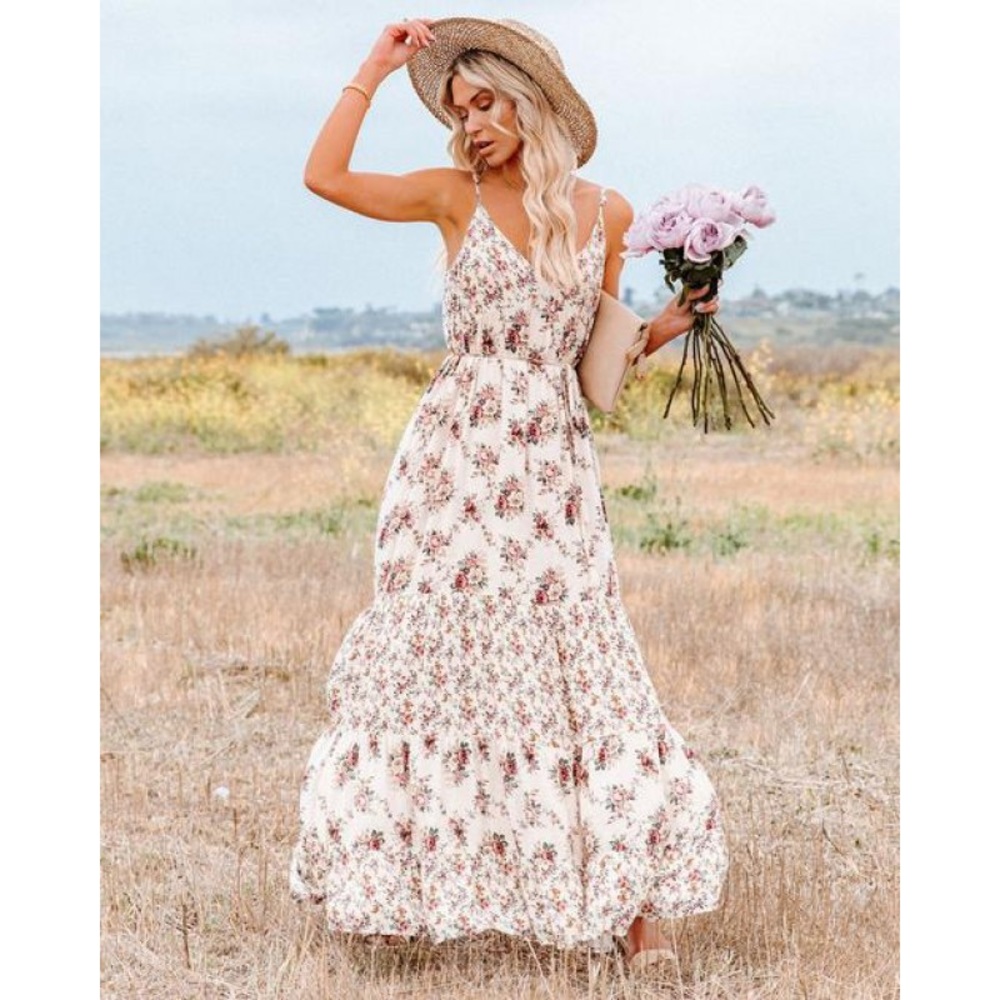 Vici Crave Her Love Floral Maxi Dress - one size used for maternity dress